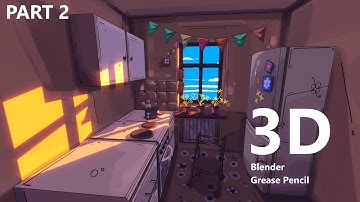 How to make this Stylized Painterly Environment in Blender - Hand Painting Tutorial Part Two