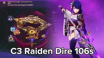 C3 Raiden HyperPlunge | Dire 106s | Stygian Onslaught 6.2 | Genshin Impact