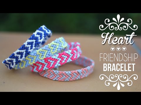 DIY,TUTO BRACELET BRESILIEN COEUR ,Saint,Valentin Heart friendship bracelets (english subs)