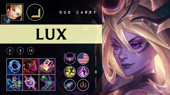 Lux Carry vs Ashe - NA Master Patch 25.24
