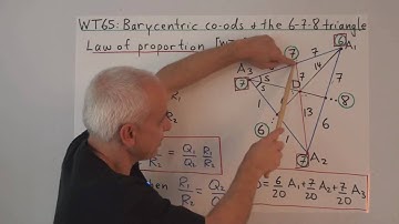 Barycentric coordinates and the 6-7-8 triangle | WildTrig: Intro to Rational Trigonometry