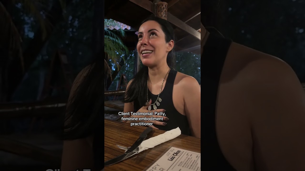 Feminine embodiement practitioner mesmerized by her retreat location #retreatplanner