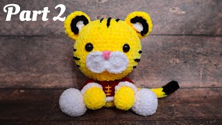 CHINESE NEW YEAR TIGER | PART 2 | HOW TO CROCHET AMIGURUMI VELVET YARN