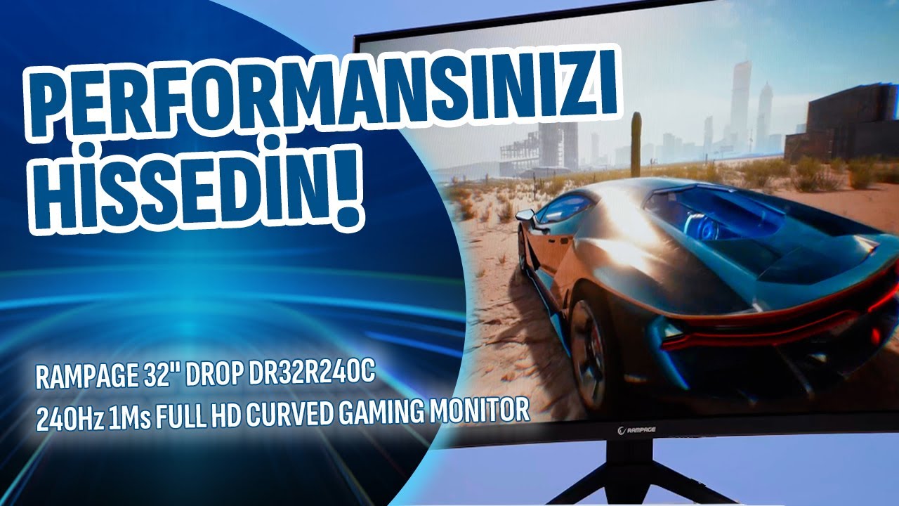240Hz ile OYUN DENEYİMİ BAMBAŞKA! RAMPAGE 32 inç Drop Curved Gaming ...