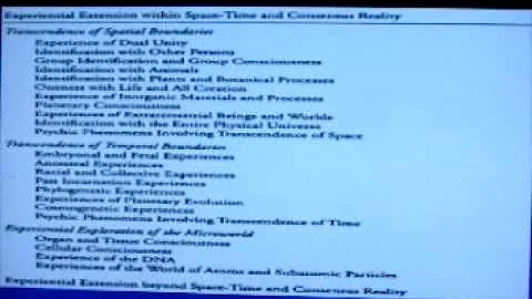 "Holotropic States of Consciousness" part 2