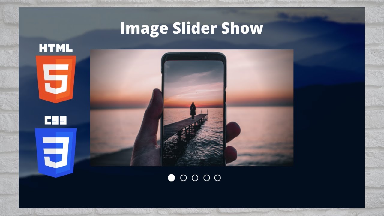 Create Images Slider Show - With Auto Play Using HTML And CSS | CSS ...