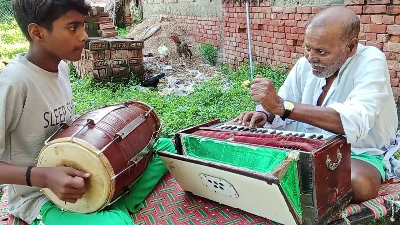 ।।#श्याम तेरी बंसी पुकारे राधा नाम।।#लता जी का#भजन#पोपाउस्ताद और उनके पोते#दिलशानखान ने धमाल मचाई।।💯