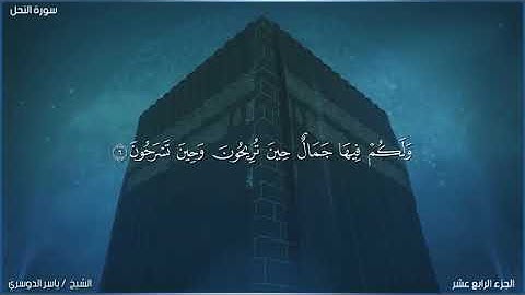 سورة "النحل" من الآية "1" إلي الآية "10" بصوت الشيخ ياسر الدوسري