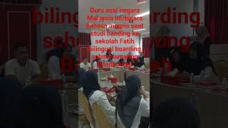 Guru dari Malaysia studi banding ke sekolah Fatih bilingual boarding school lamyong Banda Aceh