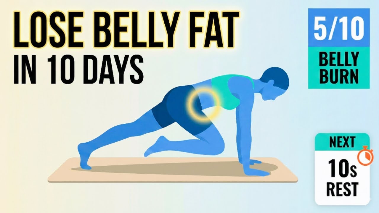 Belly Fat Loss Workout | 10 Day Belly Fat Burn Challenge at Home