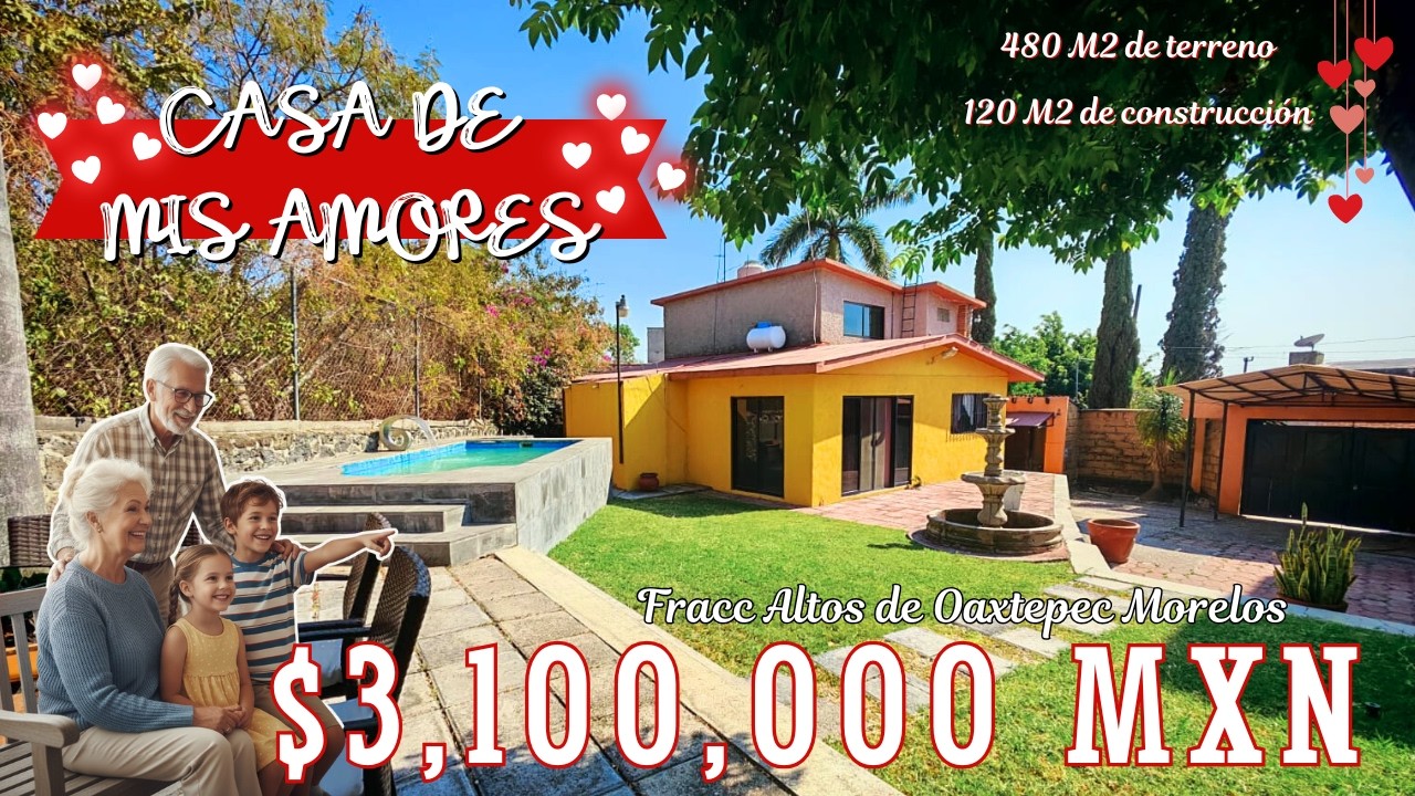 🏡 VENDO CASA ESCRITURADA con alberca 💦 💥PROMOCIÓN💥 en OAXTEPEC MORELOS 📍