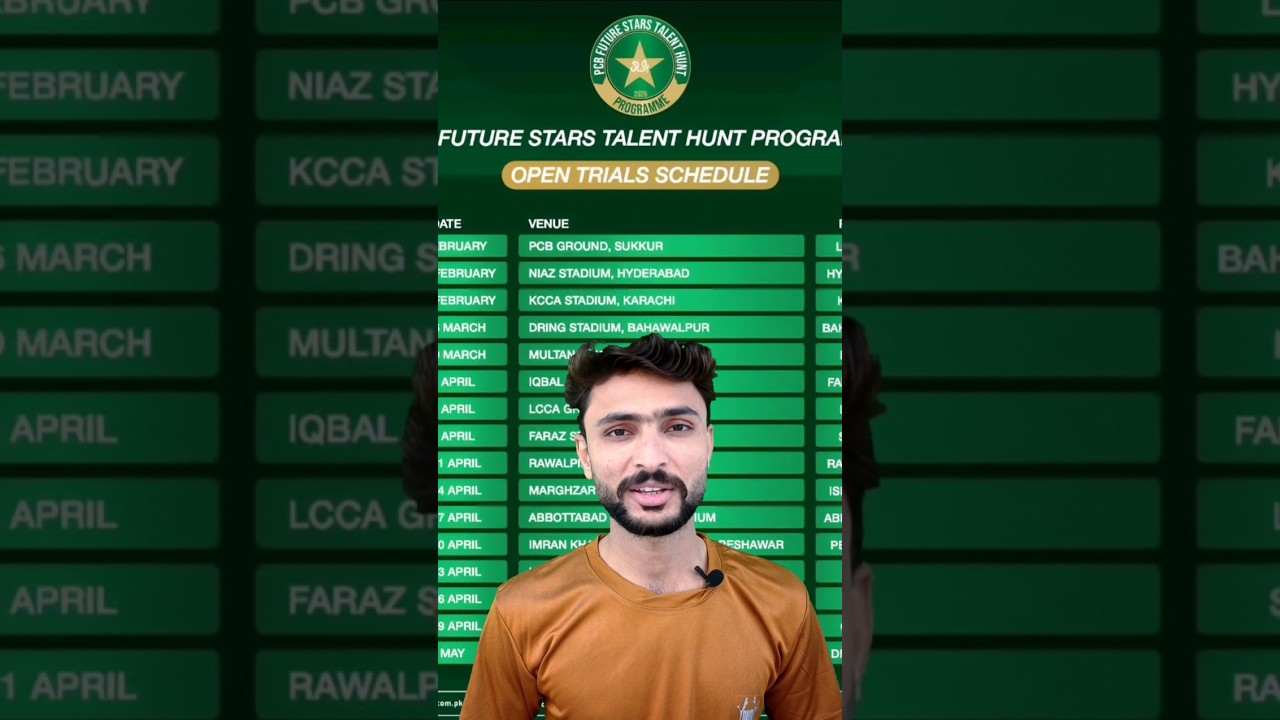 PCB Future Stars Talent Hunt 2026 🔥 Misbah, Abdul Razak & Aaqib Javed at Trials