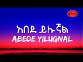 Abede yilugnal  lyrics     new ethiopian music 2021  elyrics