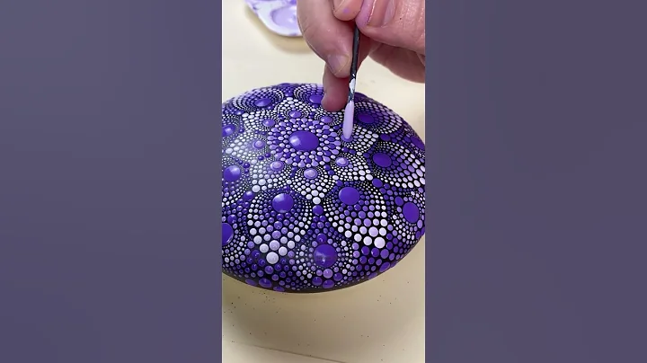 Dot mandala rock painting #art #satisfying #artist #craft #painting #dotart #mandala #artwork