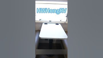 Multifunction Pneumatical RV table leg with the swiveling and sliding function #shortsvideo #rv