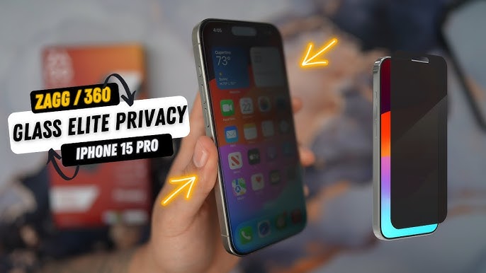 ZAGG Apple iPhone 15 Pro Glass Elite Privacy Screen Protector