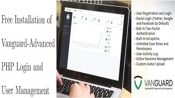 How To Install Vanguard Advanced PHP Login and User Management Script Free