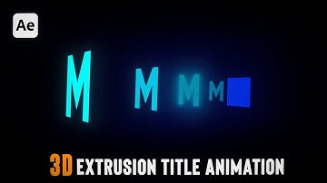 3D Extrusion Title Animation – After Effects Tutorial | Motion Graphics
