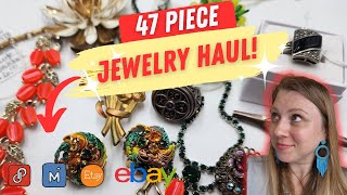 ESCAPE the Rat Race by Flipping Jewelry Online! | Huge Jewelry Haul from the Antique Store Reselling