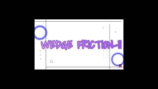 Friction Force| Engineering Mechanics | Wedge Friction@ishamishra7831