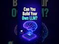 Can You Build Your Own LLM ?