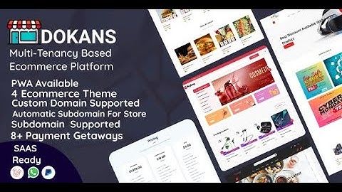 DOKANS V3.5 - Multitenancy Based Ecommerce Platform (SAAS)-Nulled | Codecanyon Source Code | English