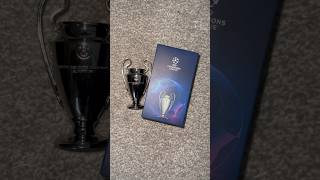 Unboxing replica Champions League trophy in 100mm #shorts #UCL