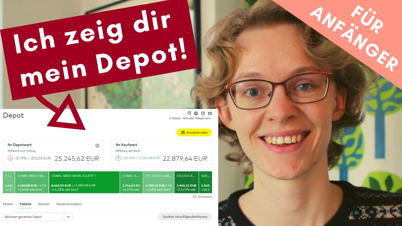 Mein Aktien Depot Gezeigt Fur Anfanger Youtube