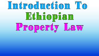 Introduction To Law of Property