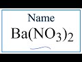 Understanding Barium Nitrate Compounds