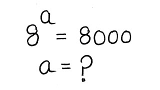 Solve for a in this nice exponential Algebra equation | Math Olympiad Mathematics