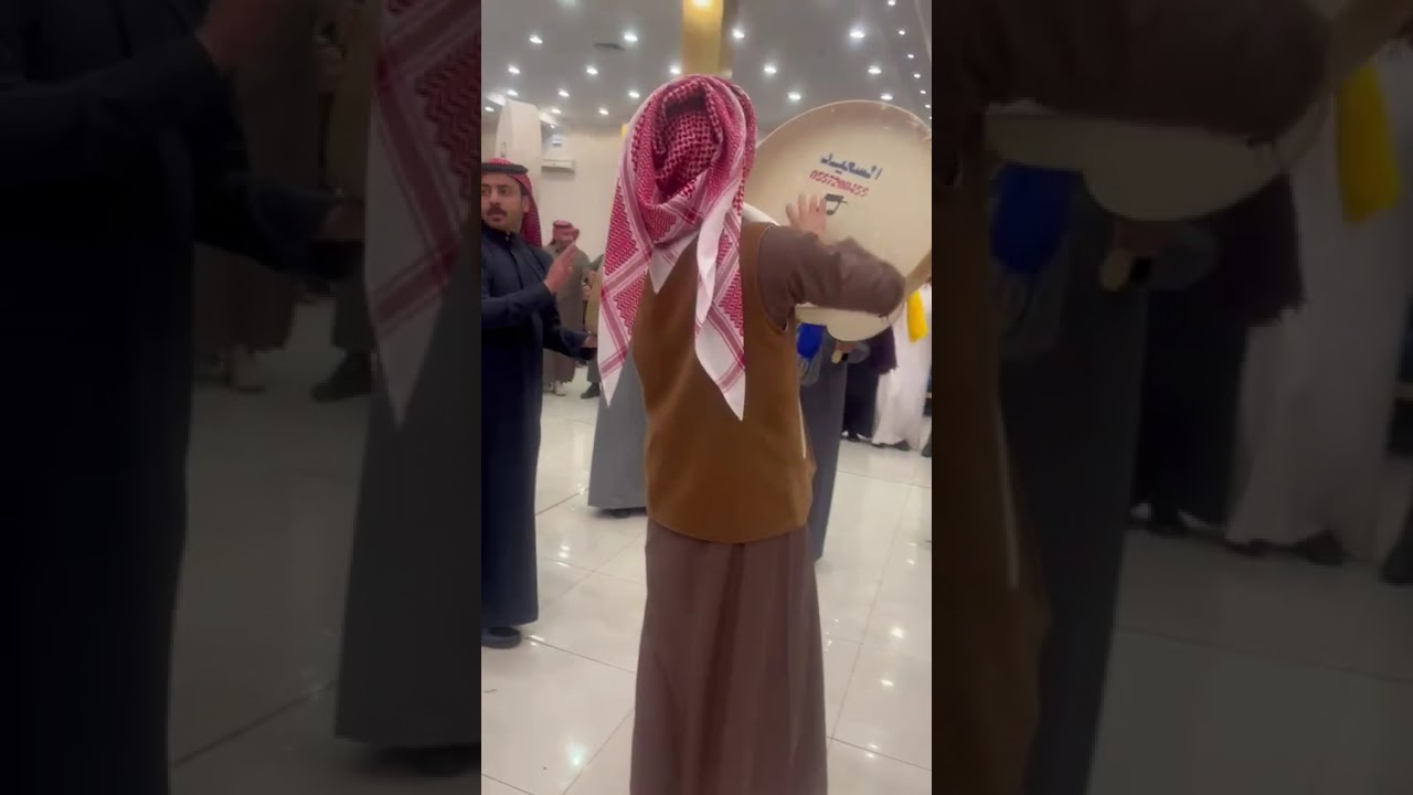 عرضة( ياهلا بالحضور) حفل زواج عبدالعزيز الشمري.(قصر الشرق) حائل. 