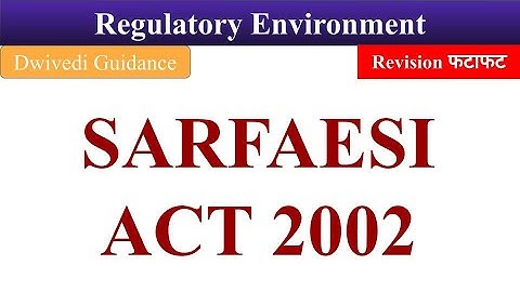 SARFAESI Act 2022, institutional framework for business, banking operations
