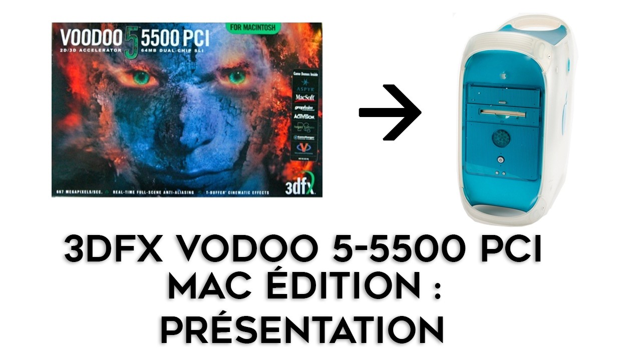 Graphics Card: 3dfx Voodoo 5 5500 PCI - Mac Edition. An iconic