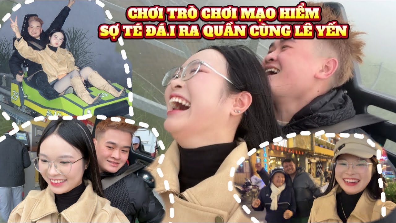 VLOG CHƠI TÀU LƯỢN SỢ TÉ RA QUẦN VÀ LƯỢN PHỐ ĐÊM CÙNG LÊ YẾN THÌ SẼ NTN …?