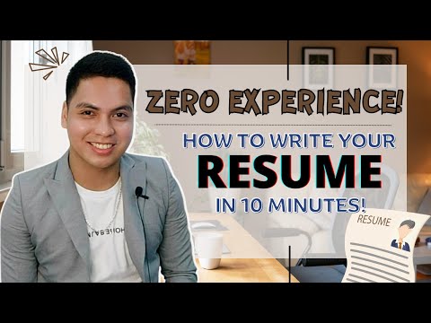 How To Write A Resume With No Job Experience | Get Hired!