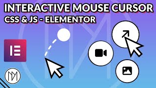 Following Interactive Mouse Cursor with Elementor CSS & JS - Tutorial 2024