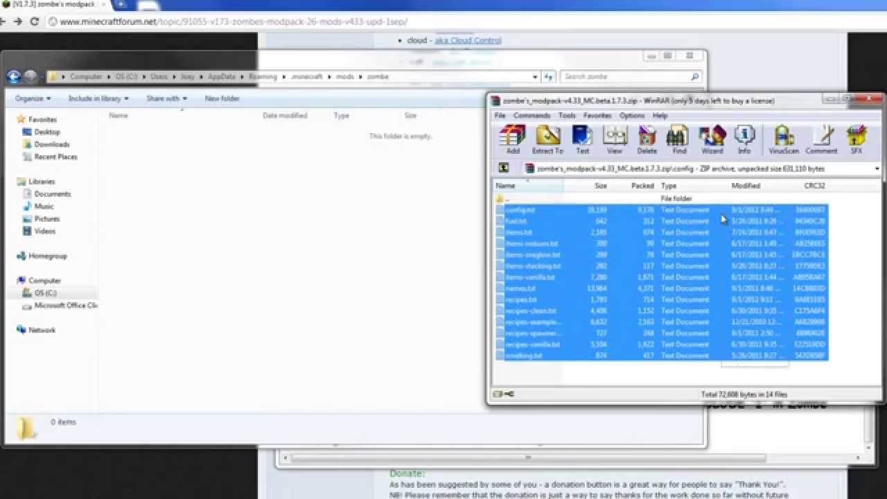 How to Download and Install Zombe Modpack for Minecraft 