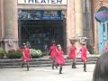 Japanese Pre-teen girls dancing in Wakayama Marina City