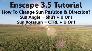 How To Change Sun Position And Direction - Enscape 3.5 Tutorial