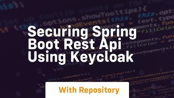 Securing spring boot rest api using keycloak