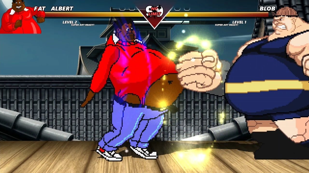 Fat Albert Vs Blob - Highest Level Incredible Epic Fight!