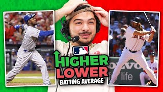 Which player has the highest career BATTING AVERAGE (Higher Or Lower)