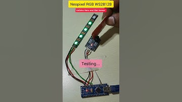 Neopixel RGB with Arduino Nano 💡 WS2812B and Slot Sensor 🔥🔥 #shorts #viralvideo #reels #electroeshu