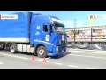 На площади Первой пятилетки прошел конкурс среди водителей грузовиков