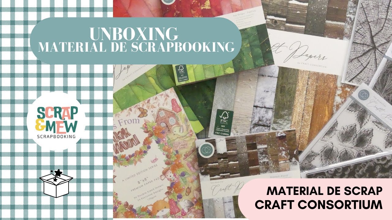 UNBOXING: MATERIAL DE SCRAPBOOKING - NOVEDADES DE @Craft Consortium  básicos, sellos y colecciones