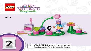 LEGO Instructions - Gabby's Dollhouse - 11212 - Kitty Fairy's Garden House - TV Series (Book 2)