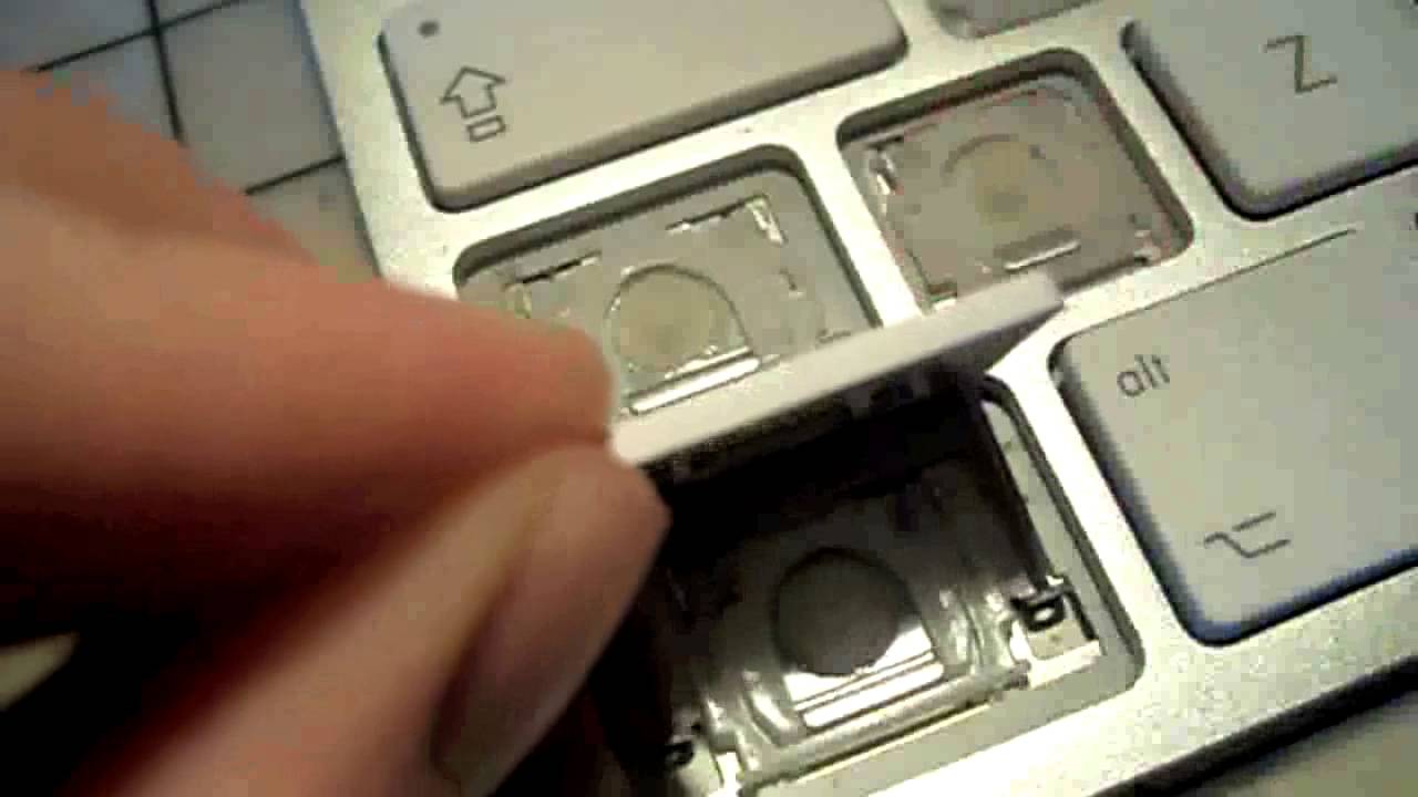 Removing apple macbook pro keys diving board