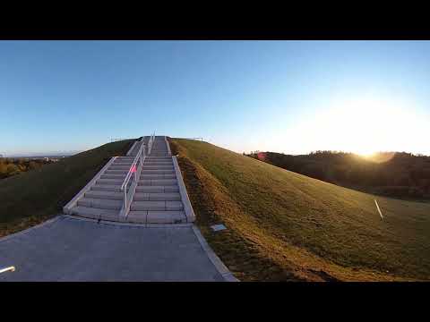 THETA　V　４K設定で朝日を撮影　上り階段　 360度動画