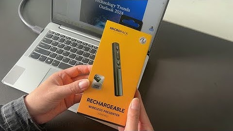 How to use the Green Laser Wireless Presentation Clicker WPM-09G